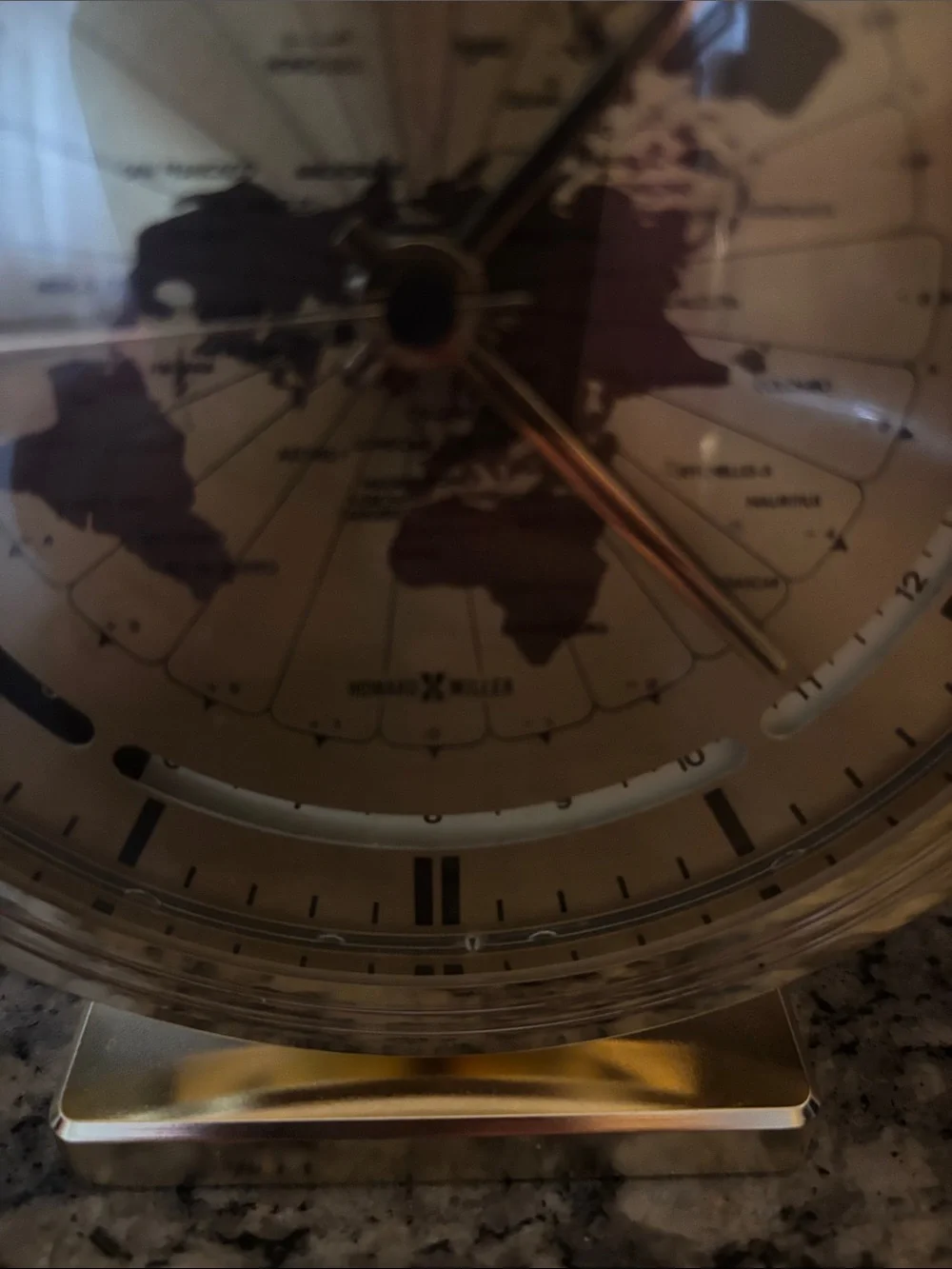 Vintage Howard & Miller world clock